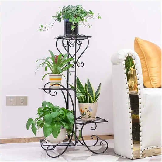 4-tier metal flower stand