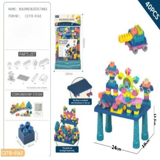 40PCS BLOCKS TABLE