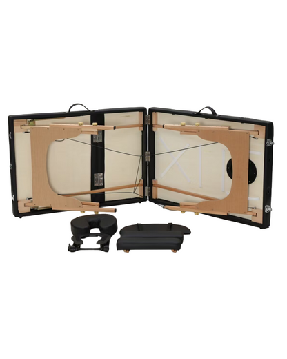 Foldable potrable wooden massage bed with Adjusting back position